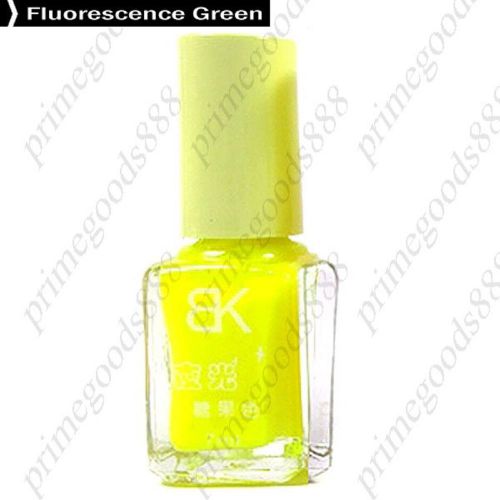 Fluorescent Non toxic Nail Polish Nails Varnish Lacquer Paint Fluorescence Green