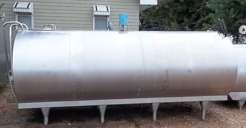 Mueller 2000 gallon oh72525 stainless steel bulk milk cooling tank for sale