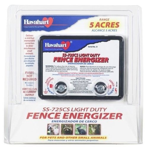Fi-Shock SS-725CS AC Powered Light-Duty Electric Fence Charger, 5-Acre Range New