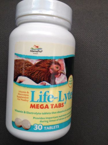 (2) Poultry Life Lytes Mega 60 Tabs vitamin