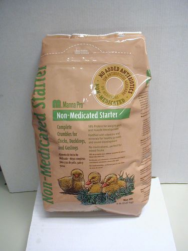 Chick Starter Feed , Non Medicated, 5 Pound Bag , Manna Pro, Ducks, Goslings