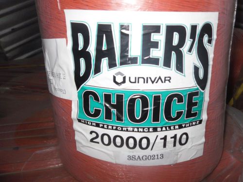 1 roll balers choice 20000 110 knot orange baler twine for sale