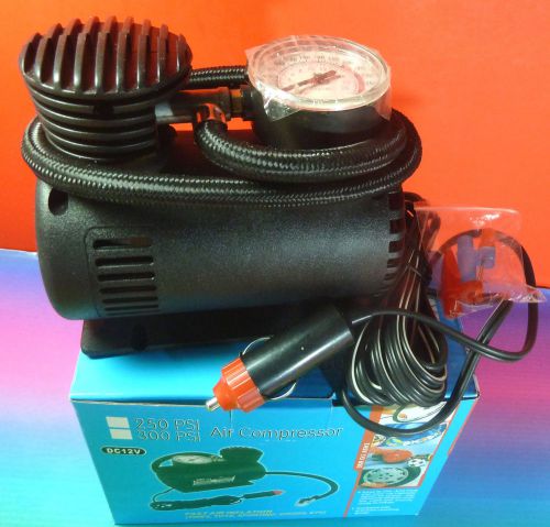 Ce mini air compressor for tyres,toys,sporting goods,300 psi,dc12v,fast,easy,new for sale