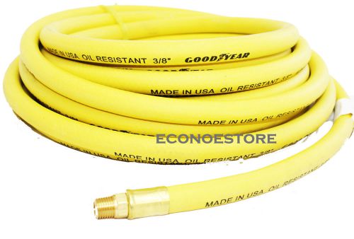 25 FT 3/8&#034;GOODYEAR AIR RUBBER HOSE FOR AIR COMPRESSOR
