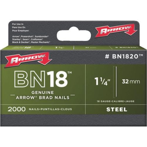 Arrow fastener bn1820cs arrow brads-1-1/4&#034; steel brad for sale
