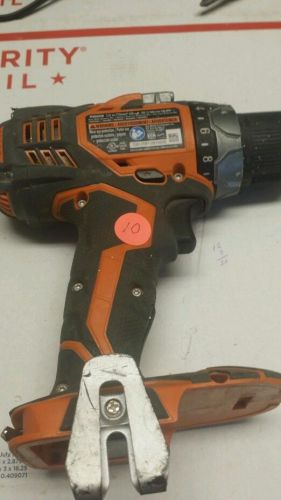 USED RIDGID Compact DRILL 18 VOLT R86008 WORKS GREAT (10)