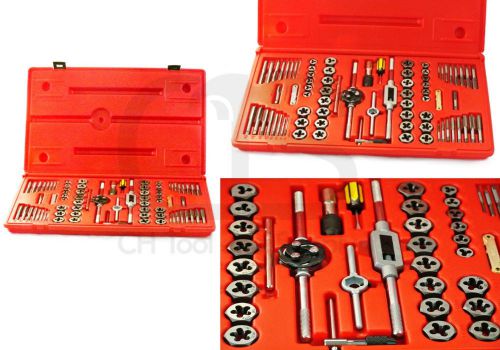 76pc hex tap and die set sae/mm hexagon dies unc unf complete set for sale