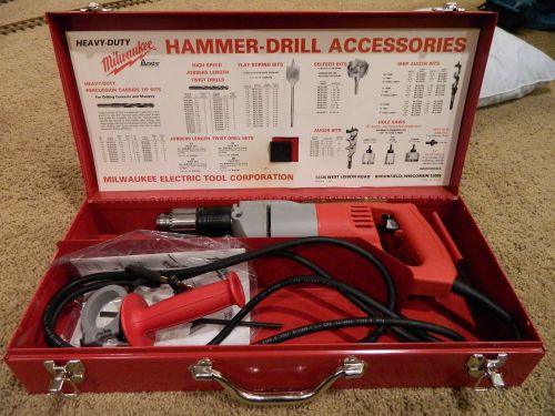 Vintage Unused 1995 Milwaukee American Made 1/2&#034; Hammer Drill Model 8399