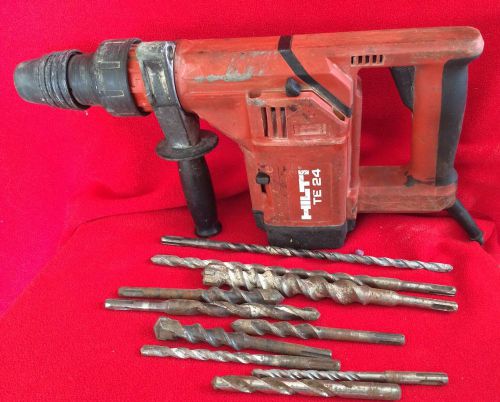 HILTI TE-24 Rotary Hammer Drill with 10 Bits