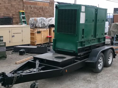60kw diesel generator on dual axle trailer