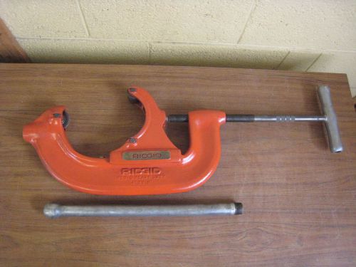 RIDGID 6S 6-S HEAVY DUTY PIPE CUTTER 4&#034;-6&#034; CAPACITY 32850 USED FREE SHIPPING
