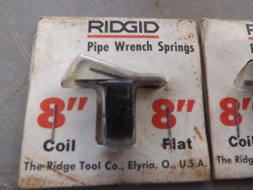 RIDGID 8&#034; COIL 8&#034; FLAT PIPE WRENCH SPRINGS