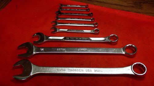 Lot of # 9 Open Box Wrenches Thorsen, Bonney, and KAL