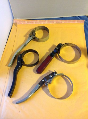 Lot of 4 Oil Filter Wrenches  K-D 190, J-Mark 353, All USA made