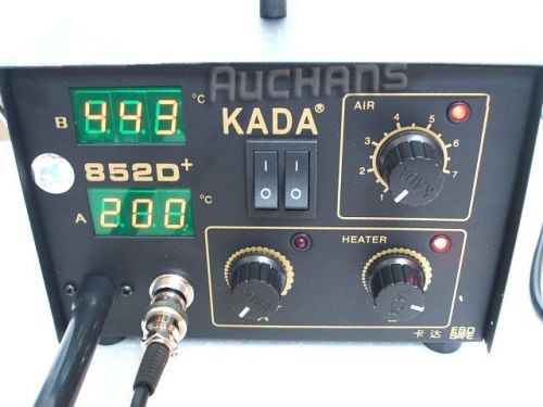 110v kada 852d+ 2 in1 smd smt soldering rework station welder hot air &amp; iron new for sale