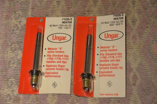 Ungar Soldering Iron Heater (1) 4035-S and (1) 1235-S