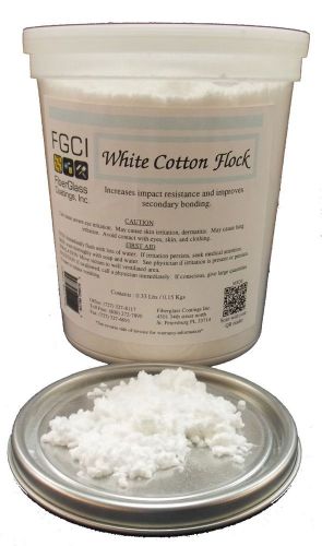White cotton flock, 1 quart 125875 for sale