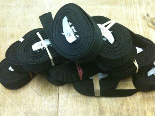 Quality Cam Strap12 x 3 meters x 1inch Black ideal Bouncy castle strap, scafold
