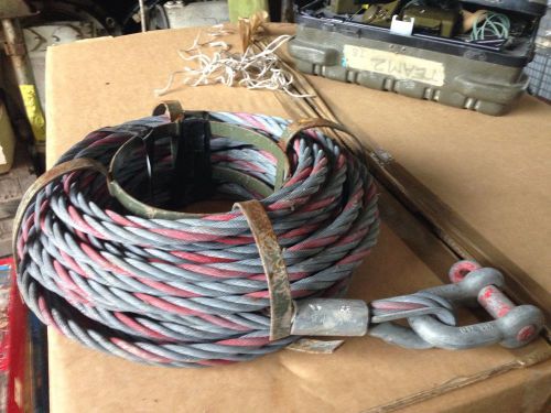 Turfer Wire Rope 30Mtr X 16.3Mm With Shackle (or winch Wire). Ex-mod Unused