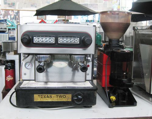 2-group espresso machine with grinder - cappuccino mocha latte for sale
