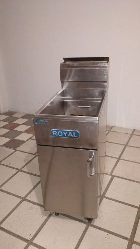 Royal range rft-50 50 lb. floor gas fryer for sale