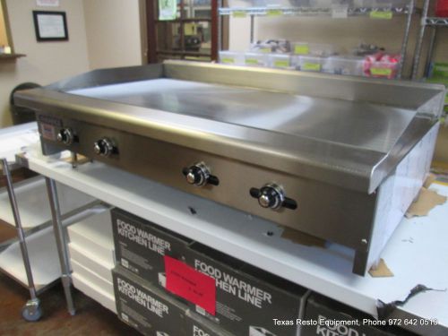 New radiance gas 48&#034; thermostatic griddle, model tatg-48 for sale