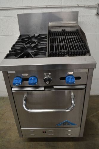 Castle comstock custom 2 burner stove/12&#034;chargrill w/ oven for sale