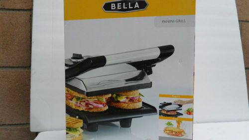 BELLA PANINI GRILL - NIB - NO. 13267 - ADJUSTABLE TEMP - COUNTERTOP