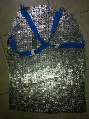 STAINLESS STEEL CHAINMAIL MESH BUTCHERS APRON. SAFETY APRON. MEAT &amp; FISH.