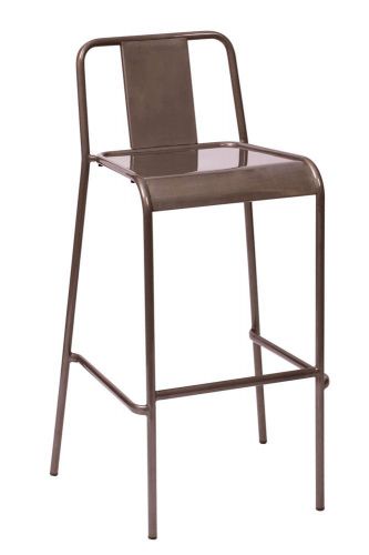 New Tara Indoor Clear Coat Commercial Stacking Bar Stool