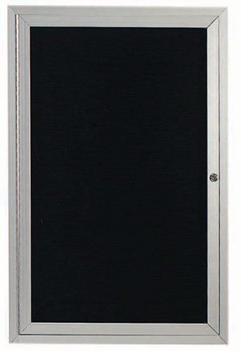 Aarco ADC2418L Message Center Board, 18&#034;W x 24&#034;H, enclosed face, aluminum frame