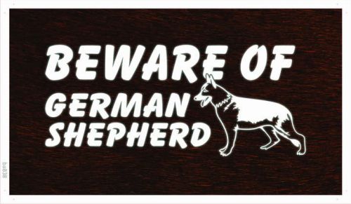 Ba838 beware of german shepherd dog banner shop sign for sale