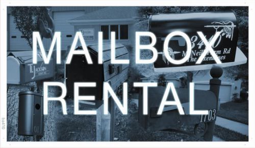 ba410 Mail Box Rental Shop Advertising Banner Shop Sign