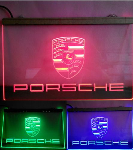 Porsche cayenne 911 macan panamera led logo beer bar bub garage neon light sign for sale