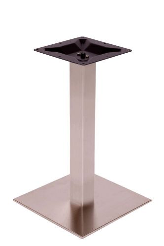 New Elite Indoor / Outdoor 24 inch Square Commercial Stainless Steel Table Base