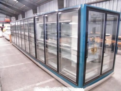 26 glass doors island reach in freezer cooler  kysor warren for sale