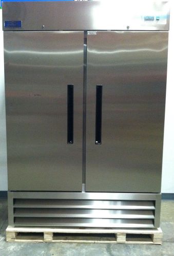 New arctic air af49 commercial reach-in freezer stainless steel double door for sale