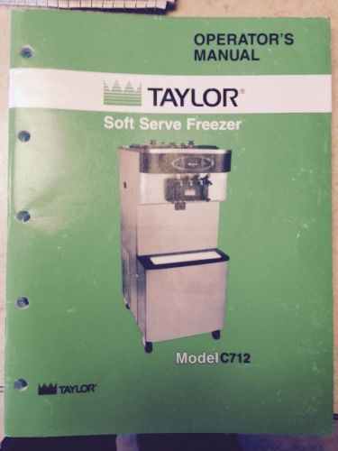 Taylor Ice Cream Machine Manuals