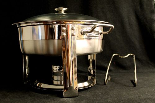 Seville Classics Commerical Chafing Dish 18/10 Stainless Steel 4qt Food Pan