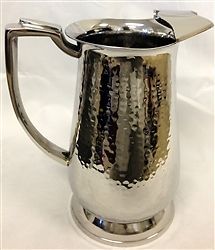 Stainless Steel Hammered Water Pitcher - 48 Oz.