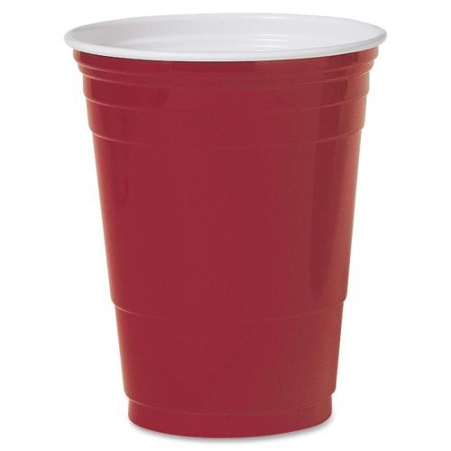 Solo plastic party cup - 16 oz - 50/pack - polystyrene - red (p16rlrpk_35) for sale