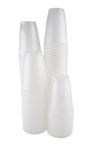 NEW Transparent 7 Oz. Plastic Cups - 100 Count