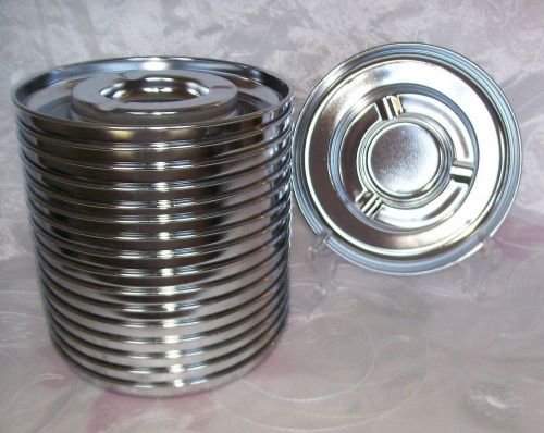 Stainless Steel Ashtrays -Set of 17 -  6 3/4&#034; -Vintage NOS