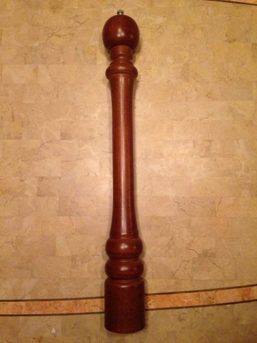 Chef Specialties Giant 24 Inch Wood Pepper Mill Walnut Stainless Steel