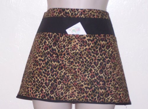 Hand Made servers/waitress APRON CHEETAH free shipping (6455)