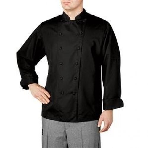 4920-30 Black Mandarin Collar Barwear Jacket Size L