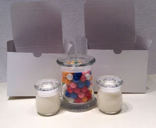 2 Bubble Gum Soy Candles With Gumballs