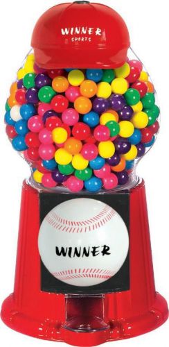 Baseball Gumball Machine Sports Winner Candy Dispenser Red