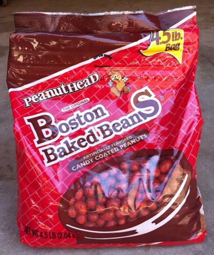 BOSTON BAKED BEANS Candy 4.5lb XXL Bulk Bag PEANUT CANDY Vending Halloween PARTY