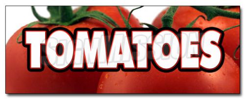 12&#034; TOMATOES DECAL sticker tomato stand farmers market produce just picked farm
